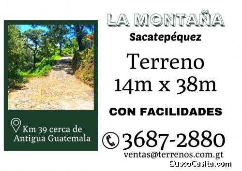 Terreno de 14 x 38 en Sacatepéquez con facilidades de pago 