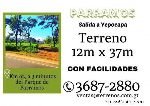 Terreno de 12 x 37 en Parramos con facilidades de pago 