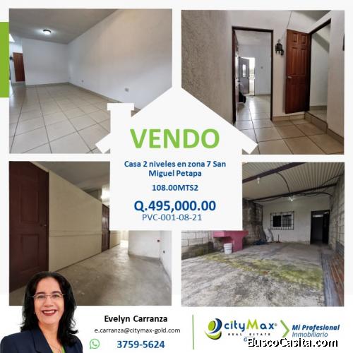 Casa en Venta en zona 7 San Miguel Petapa