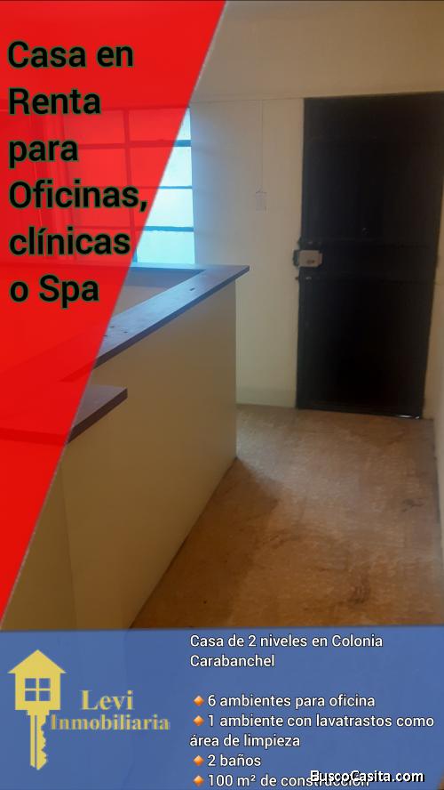 Casa en Alquiler en Colonia Carabanchel Zona 11 SOLO PARA OFICINAS