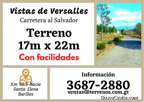 Adquiere tu amplio terreno en Carretera al Salvador, contamos con facilidades de pago 