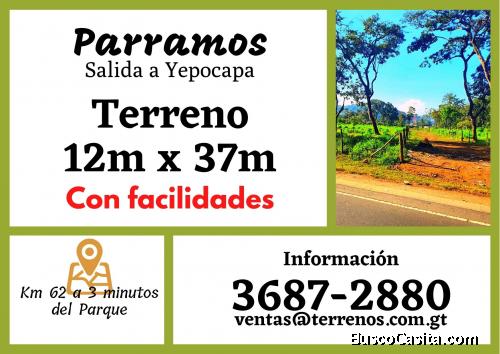 Adquiere tu amplio terreno en Parramos, contamos con facilidades de pago 