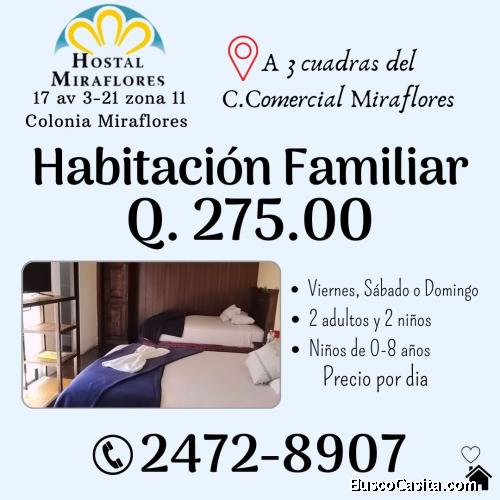 Hostal Miraflores, te ofrece la mejor Promoción Familiar 