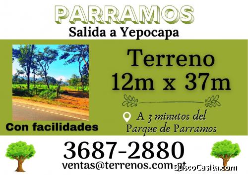 Aproveche, terreno grande cerca de la carretera principal de Parramos con facilidades