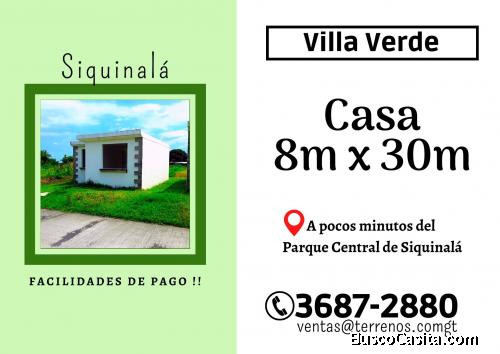 Invierta en su Futuro y compre una Casa en Siquinala 