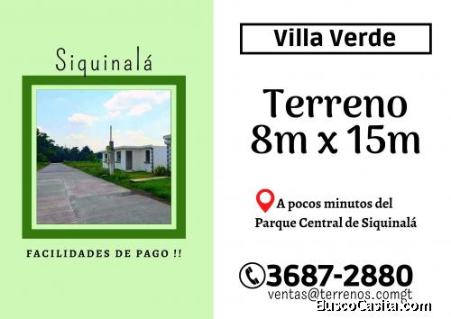 Invierta en su Futuro y compre un terreno en Siquinala 