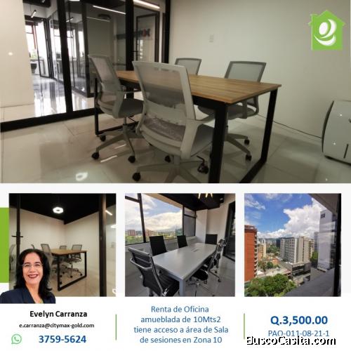 Oficina en Renta zona 10