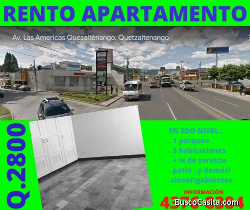 RENTO APARTAMENTO EN XELA, Z.3