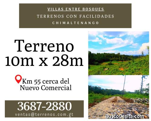 Invierte en un terreno en Chimaltenango, contamos con facilidades