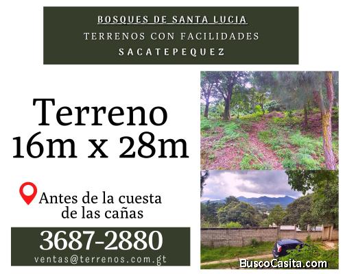 Invierte en un terreno en Santa Lucia Sacatepéquez, contamos con facilidades