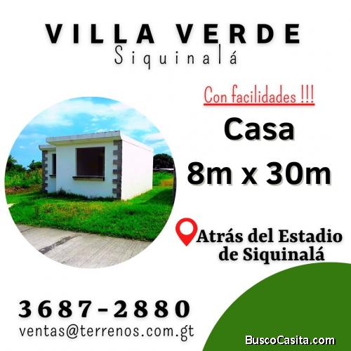 Piensa a futuro e invierte en una Casa en Siquinala 