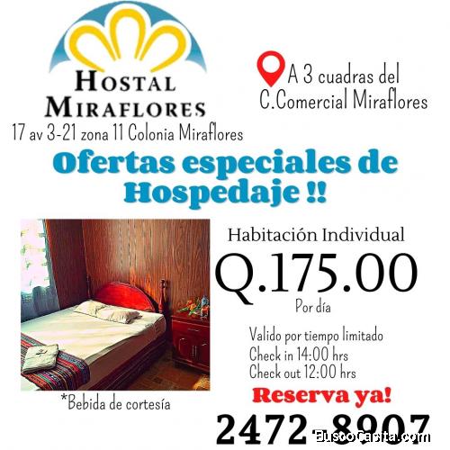 Hostal Miraflores trae para ti nuestras ofertas 