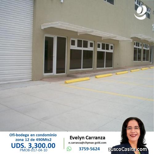 Ofi-bodega en renta zona 12