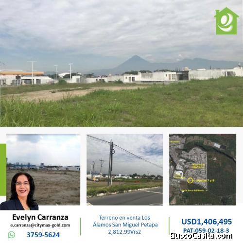 Terreno en venta en San Miguel Petapa