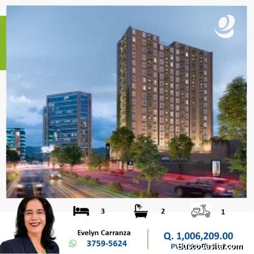 Apartamento en renta en zona 4, Guatemala.