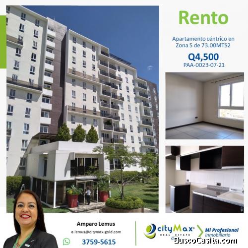 Renta de Apartamento en Edificio de Zona 5