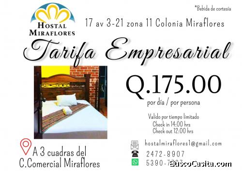 Tarifa Empresarial, aprovéchala y reserva ya!