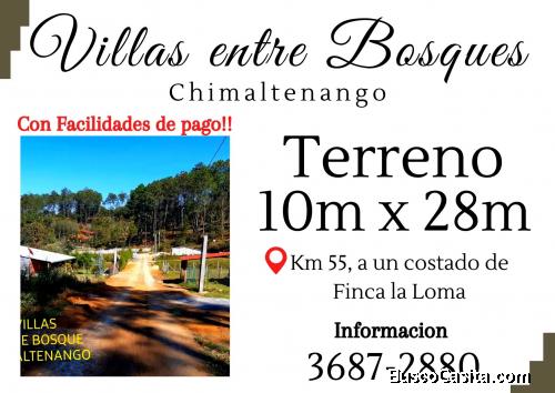 Terrenos a 7 minutos del Nuevo Comercial Andaria en Chimaltenango