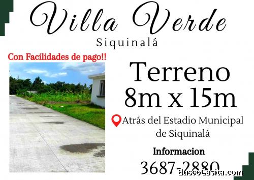 Terrenos cerca del Estadio de Siquinala