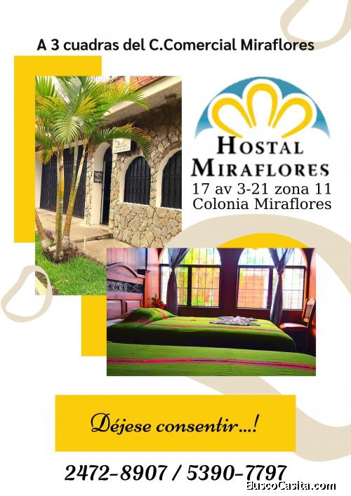 Hospédate con nosotros y  déjate consentir