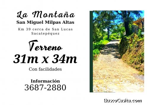 Invierta en un terreno en Sacatepéquez, cerca de San Lucas