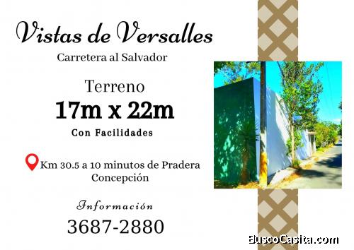 Vendo terreno en Carretera al Salvador a 10 minutos de Pradera Concepción