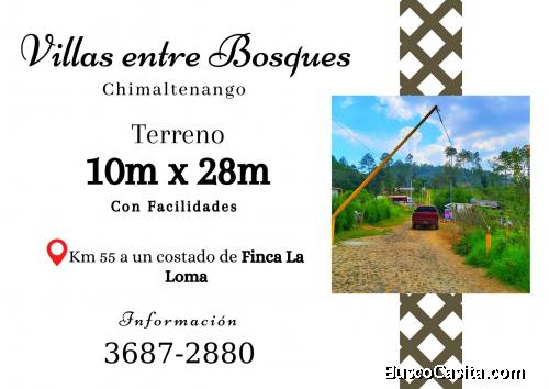 Vendo terreno en Chimaltenango a 7 minutos de la carretera principal