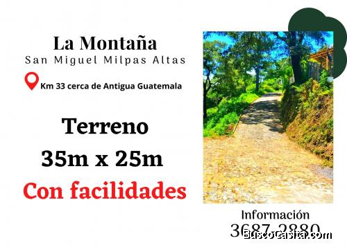 No lo pienses mas y compra tu propiedad cerca de San Lucas Sacatepéquez