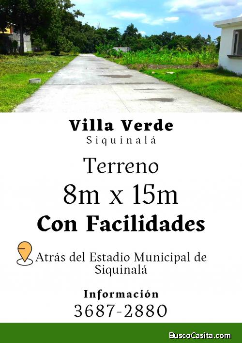 Compra terreno en Siquinala y vive cerca del Parque 