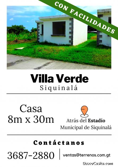 ¿Buscas una casa con facilidades en Siquinala? 