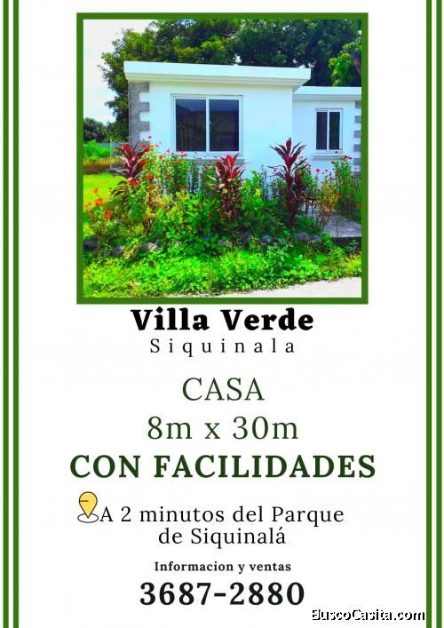 Ten tu casa propia atrás del Estadio de Siquinala, con facilidades 