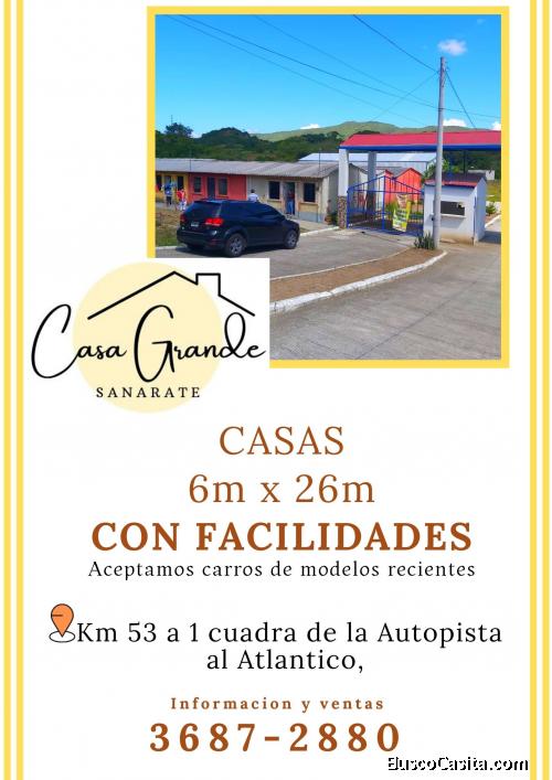 Ten tu casa propia cerca de la Autopista en Sanarate, con facilidades 