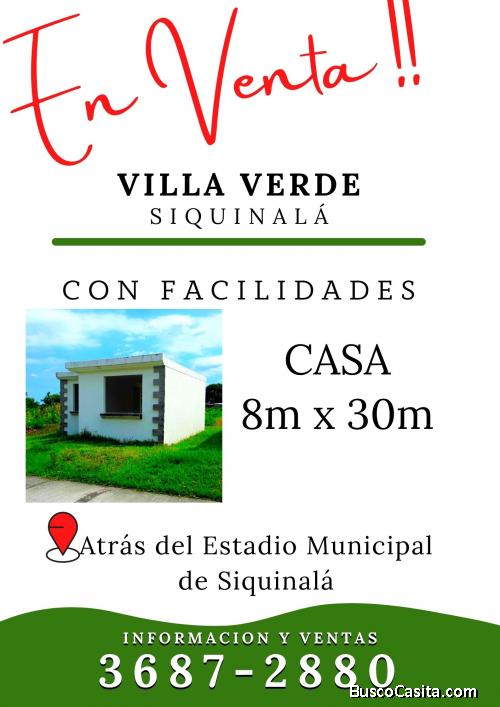 Vive atrás del Estadio de Siquinala