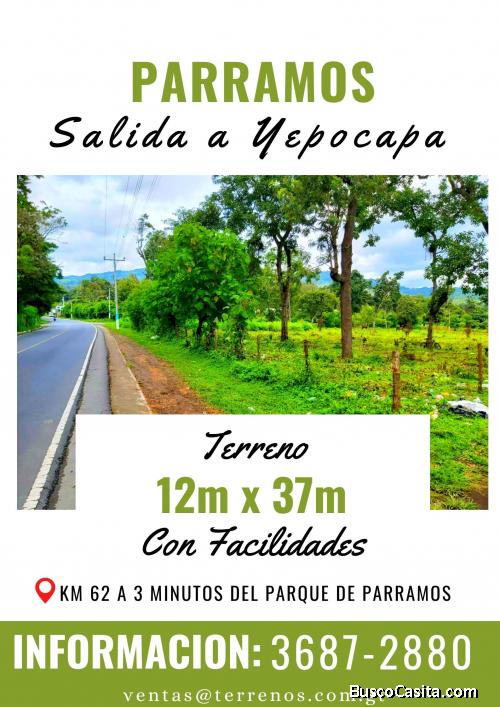 Terrenos en venta, invierta a 3 minutos del Parque de Parramos 
