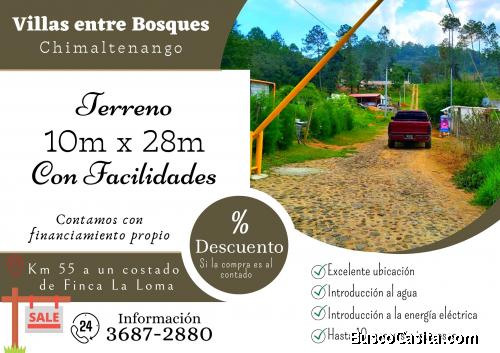 Terrenos en venta a un costado de Finca La Loma
