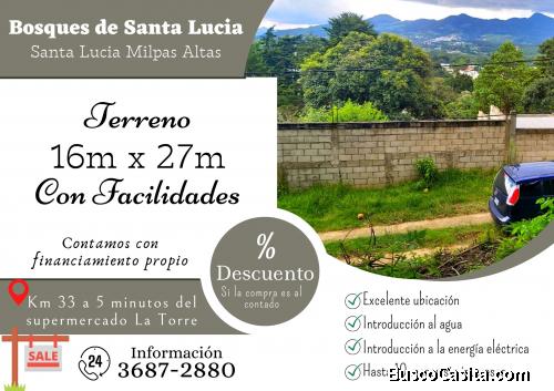 Terrenos en venta cerca de Antigua Guatemala