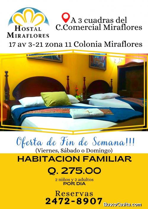 Reserve su habitación a 4 cuadras de Tikal Futura