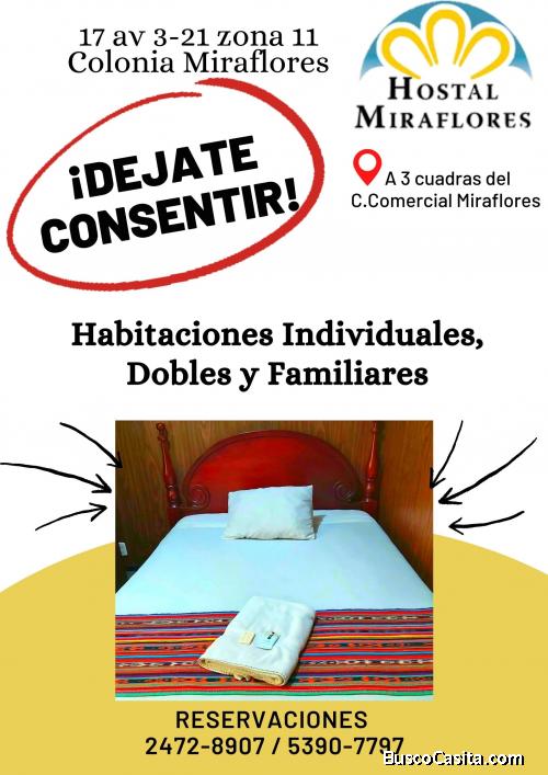 Hostal Miraflores, hospédate cerca de centros comerciales