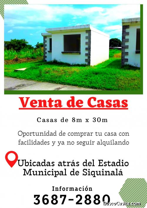 Casa con facilidades atrás del Estadio de Siquinala 