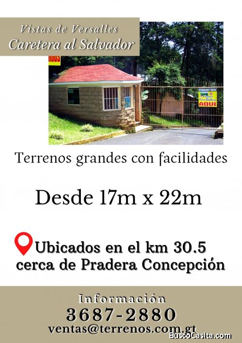 Terrenos a buen precio en Carretera al Salvador 