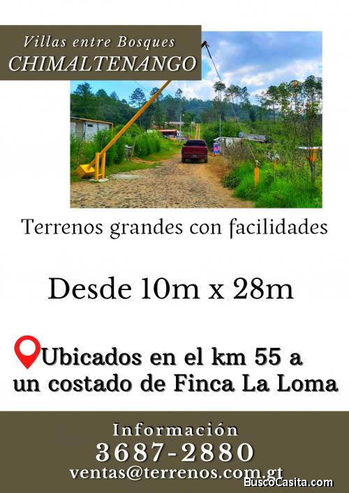 Terrenos a buen precio en Chimaltenango 