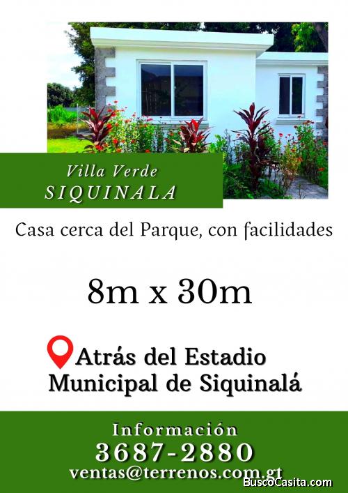 Casa a buen precio en Siquinala