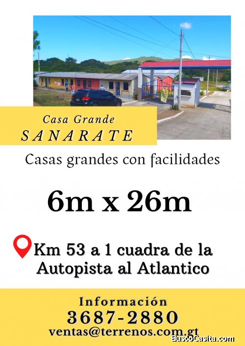 Casas a buen precio en Sanarate 