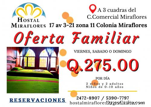Hostal Miraflores, date un descanso placentero con tu familia 