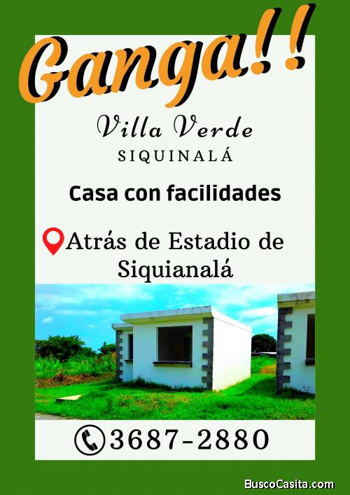 Casas grandes a buen precio cerca del Parque de Siquinala