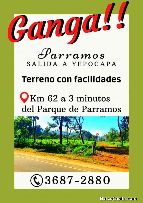 Lotes grandes a buen precio cerca del Parque de Parramos 