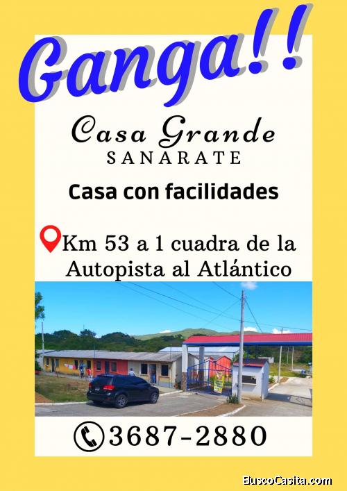 Casas grandes a buen precio cerca de la Autopista en Sanarate 