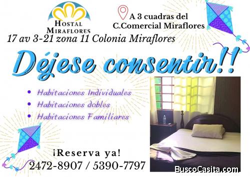 Hostal Miraflores, pasa estas fiestas en la Cuidad 