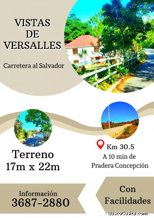 Terreno con facilidades en Carretera al Salvador 