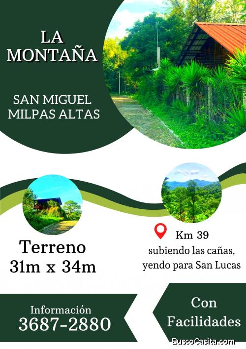 Terreno con facilidades en San Miguel Milpas Altas 